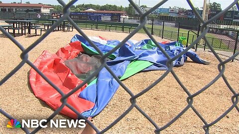 Maryland child dies after bounce house goes airborne onto baseball field | NE