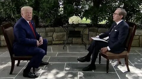 Chris Wallace Interviews Trump & Fact Checks Claim On Biden Defunding Police; Trump Flips