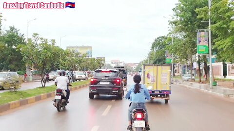 Tour Siem Reap downtown2021, #DrivingTour, International Air Port To Siem Reap Downtown.