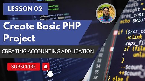 Basic PHP Project | Creating Account Application | Urdu Hindi Tutorial | Lesson 02