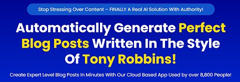 Stop Stressing Over Content – FINALLY A Real AI Solution With Authority!