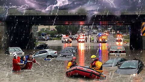 INCREDIBLE! Vehicles in Florida have floated! Tropical Storm Alex sent cars underwater!