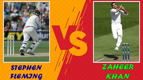 Zaheer Khan Classy Inswing To Stephen Fleming - #zaheerkhan #stephenfleming #inswingbowling