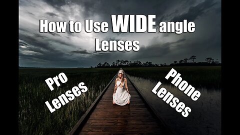 Get RID of DISTORTION! How to use WIDE Angle Lenses- Cameras & iPhones!