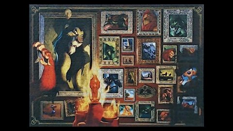 Scar Disney Villainous 1000 Piece Jigsaw Puzzle Time Lapse