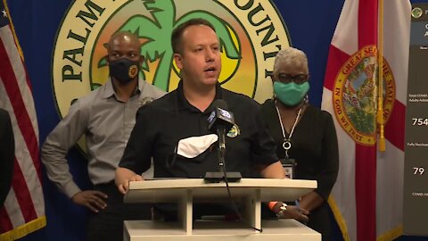 Palm Beach County leaders give update on COVID-19 cases, hospitalizations