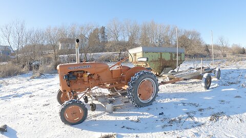 Rare Allis Chalmers C winter run.