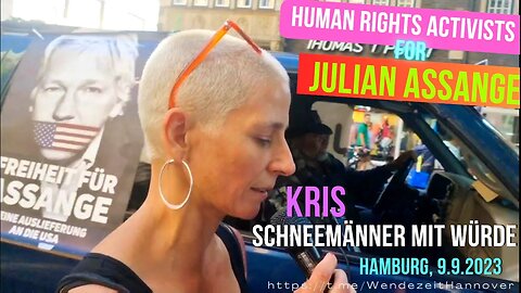 Rede Kris für die Aktionsgruppe "Schneemänner mit Würde" - Demo für Assange