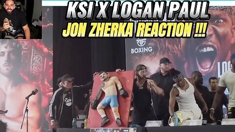 KSI X LOGAN PAUL PRESS CONFERENCE REACTION !! [ JON ZHERKA ]