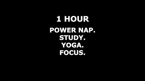 Heavy Rain & Thunder Sounds for 1 HOUR Sleep (BLACK Screen) | White Noise | Power Nap, Study, Focus