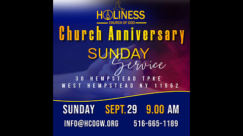 HCOG || Church anniversary 9/29/2024