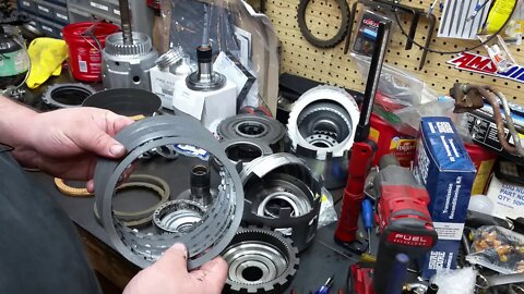 The GM 4L60e transmission Component Staging or preassembly...whatever you call it...