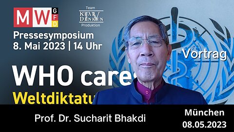 Anmoderation und Vortrag von Prof. Dr. Sucharit Bhakdi (Pressesymposium)