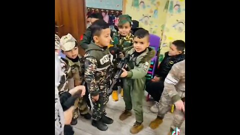 Palestine: Muslim 5-Year Olds Stage Daycare Cosplay Killing Jews and Christians