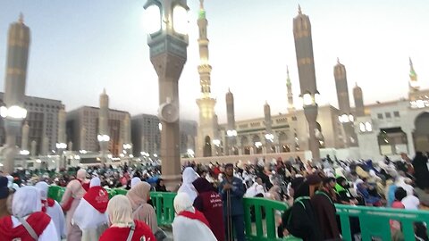 Maghreb adhan in Masjid Nabawi 🤩