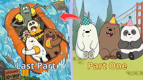 We Bare Bears in 11 Minutes from Beginning to End .Recap . (Story of Grizz + Panda+ Ice Bear)