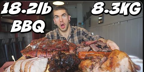 WORLDS BIGGEST BBQ CHALLENGE (18 LBS!)