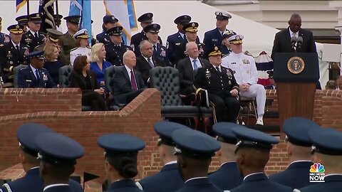 Joe Biden Sits With Pained Look On His Face At Gen. Mark Milley's Retirement Ceremony