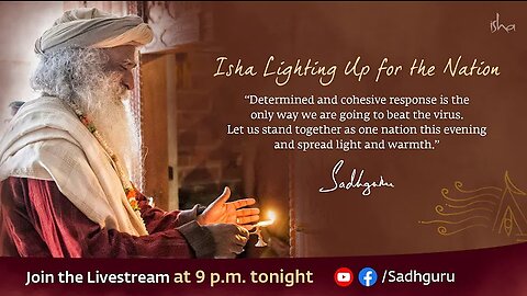 Isha lighting up for nation on mahashivarathri #Sadhgurugrace