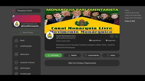 Canal Monarquia Livre de volta no Parler