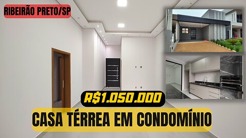 CASA0152 - LINDA CASA TÉRREA NO CONDOMÍNIO VILLA ROMANA EM RIBEIRÃO PRETO - COM 3 SUÍTES E PISCINA