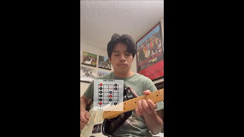 First Upload: Guitar Novice Practices the Pentatonic Scale (5th Fret)