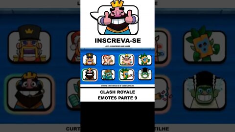 TODOS OS EMOTES - CLASH ROYALE PARTE 9