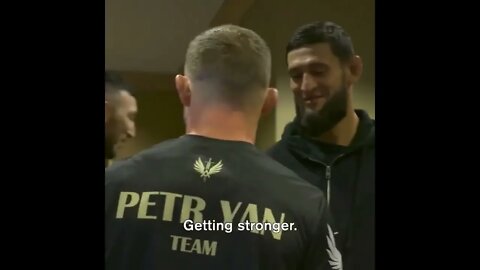 Khamzat Chimaev checking Petr Yan's takedown defence: "he is ready"