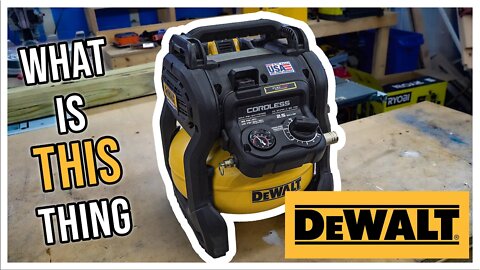 DeWALTS 20-Volt Cordless Air Compressor with Flexvolt Advantage!