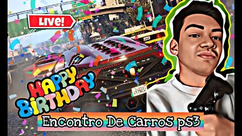 ENCONTRO DE CARROS ESTILO PS3 GTA ONLINE (ROLE DO MEU ANIVERSÁRIO)