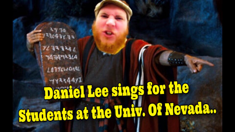 Daniel Lee sings a tune for the students at Univ. Of Nevada!!