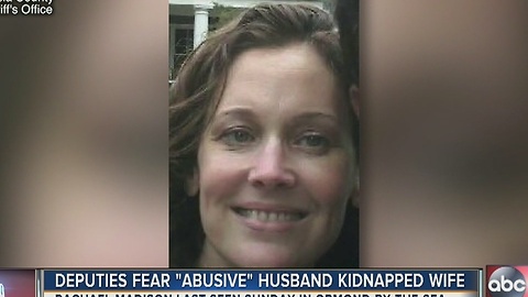 Volusia County deputies fear 'abusive' husband may have kidnapped 44-year-old Rachael Madison