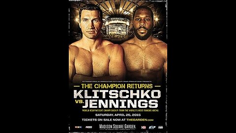 Wladimir Klitschko vs Bryant Jennings Apr 25 2015 MSG, NY, NY