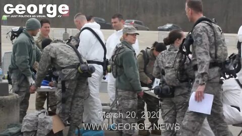 Pennsylvania National Guard support Montgomery County COVID-19 Test Site, March 20, 2020