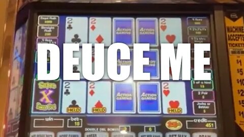 Bear needs a Deuce! #VideoPoker #SuperTimesPay