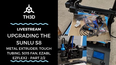 Sunlu S8 Upgrades | EZABL, EZFlex, 5015 Fan, Extruder, Tough Tube | Livestream | 12/23/20 | Part 2/2