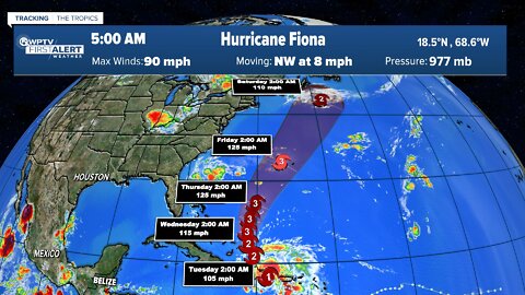 Hurricane Fiona makes second landfall, expected to strengthen