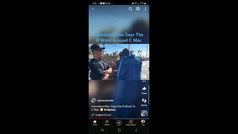 crip mac confronts homeless man for using the N word