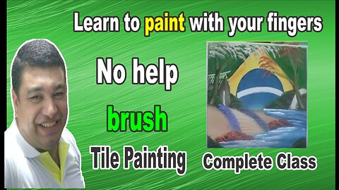 Video Tile painting class by Rafael Dourado