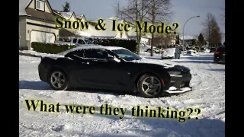 2018 Camaro SS 1LE - How does it do in the snow?