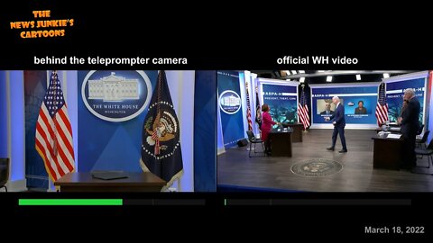 The News Junkie's Lab: Official WH video vs. Video from behind the teleprompter.