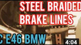 BMW E46 330i Braided Brake Lines Install