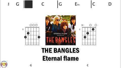 THE BANGLES Eternal flame - Guitar Chords & Lyrics HD