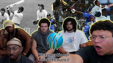 AMERICAN FOOTBALL PLAYERS REACT TO LEGENDARY CRICKET MOMENTS