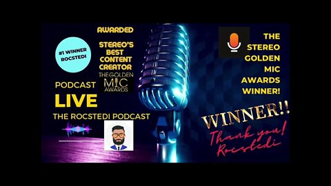 AWARDED 💥THE STEREO GOLDEN MIC AWARD FOR BEST CONTENT CREATOR🔥