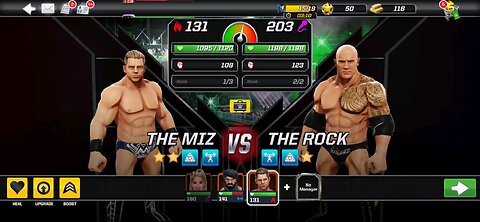 WWE Mayhem| The Miz vs The Rock| #WWE #therock