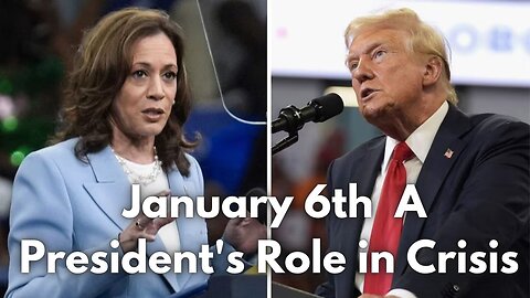 January 6th A President's Role in Crisis #presidentialelection