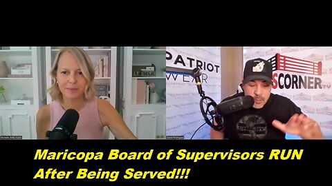 EXCLUSIVE MIKI KLANN INTERVIEW- BREAKING!! "Maricopa Board of Supervisors RUN After Being Served!!!"