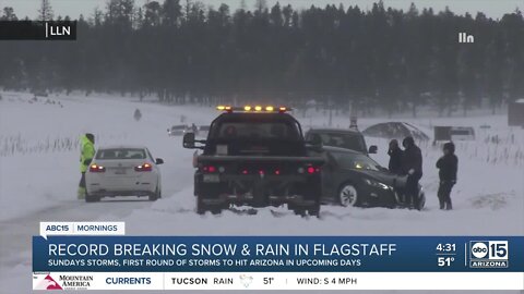 Storm dumps nearly 20 inches of snow on northern Arizona