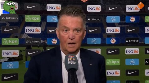 Louis van Gaal na afloop Wales - Nederland: 'Alles wat ik weet, dat hoef ik niet meer te zien'.